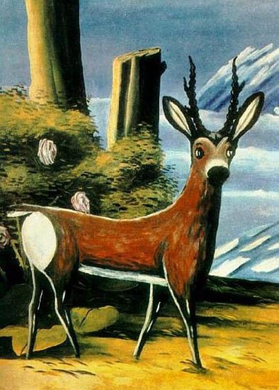 Niko Pirosmanashvili A Doe against Landscape oil painting picture